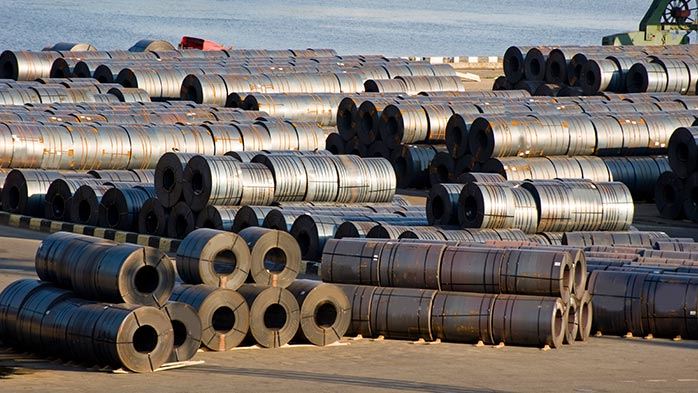 US steel exports increased on a monthly basis