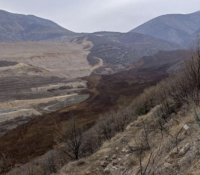 Erzincan İliç'teki altın madeninde toprak kayması