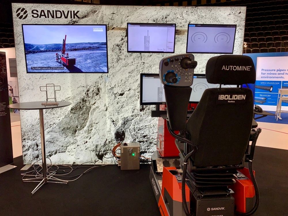 Live remote drilling at Euro Mine Expo 2024