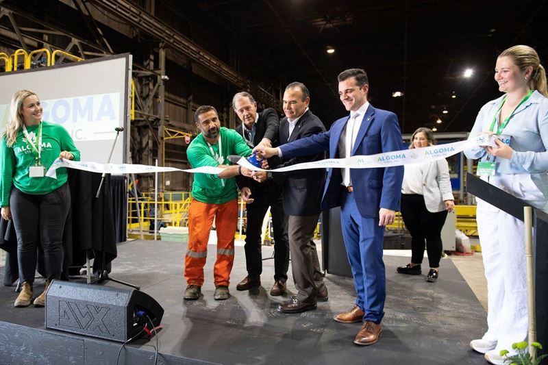 Algoma Steel has completed the renovation of its steel plate production facility