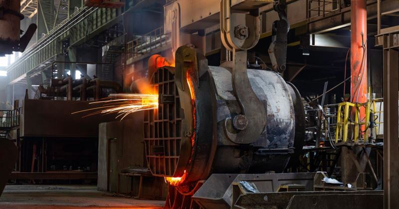 Steel production decreased in Germany while Poland witnessed an increase