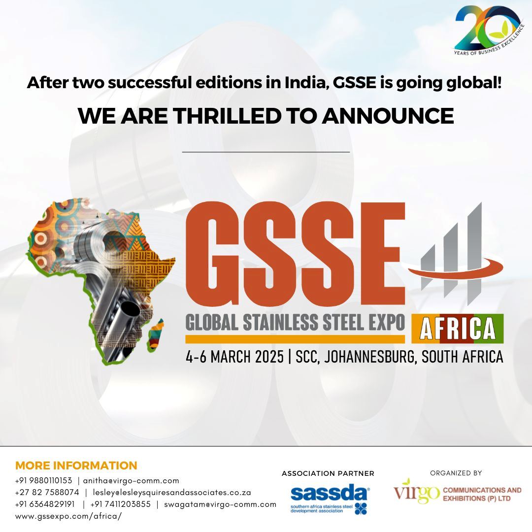 Global Stainless Steel Expo Africa will bring the stainless steel industry together