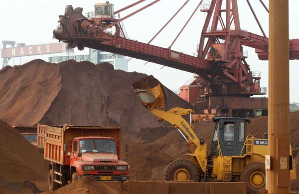 China's iron ore imports increased in January-July