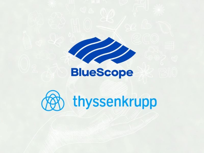 thyssenkrupp ve BlueScope Steel, karbon nötr çelik üretimi için güçlerini birleştiriyor