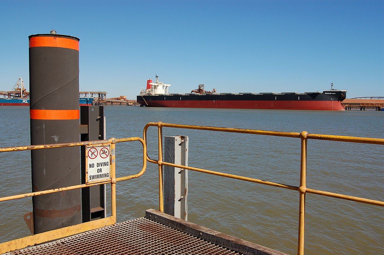 Iron ore exports from Hedland Port, Australia, increased in September