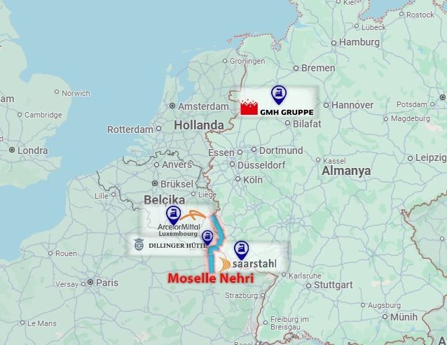  Moselle Nehri'ndeki kaza lojistik ve ticarette krize yol açtı