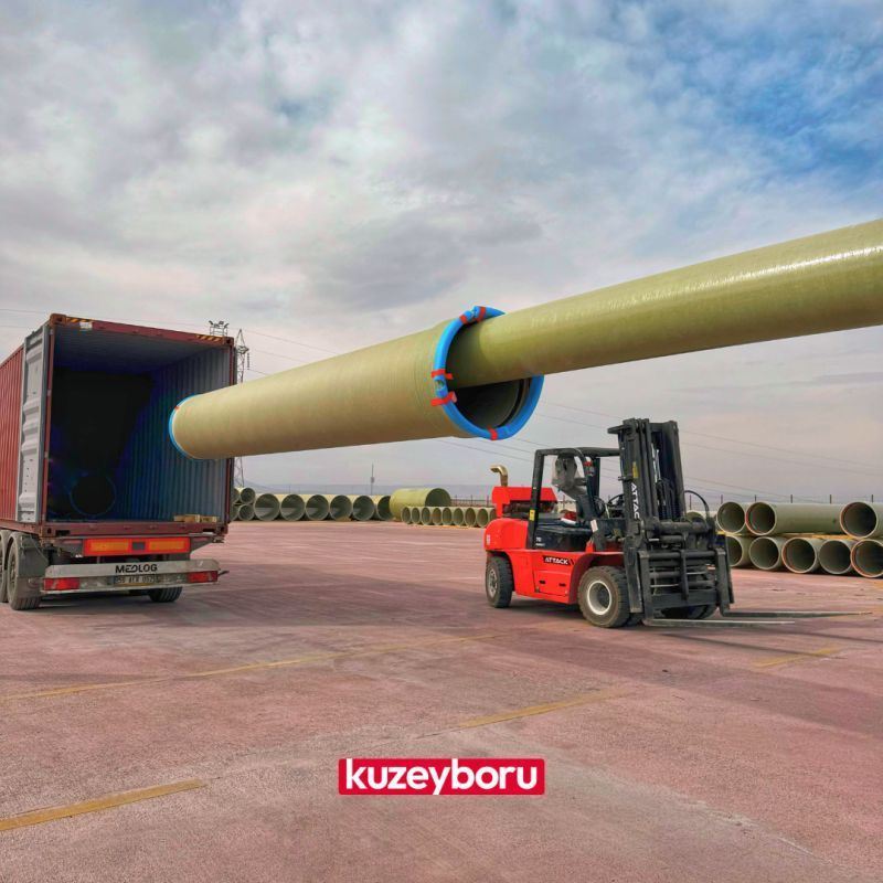 Kuzeyboru realized GRP pipe shipment to Italy