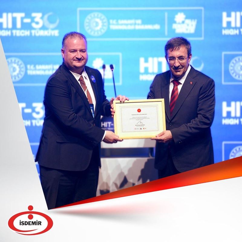 İsdemir'e Sanayi Bakanlığı'ndan HIT-30: Yüksek Teknoloji Yatırımı ödülü
