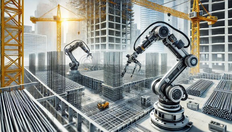 Robotic transformation of rebar in partnership with NEOM and Samsung 