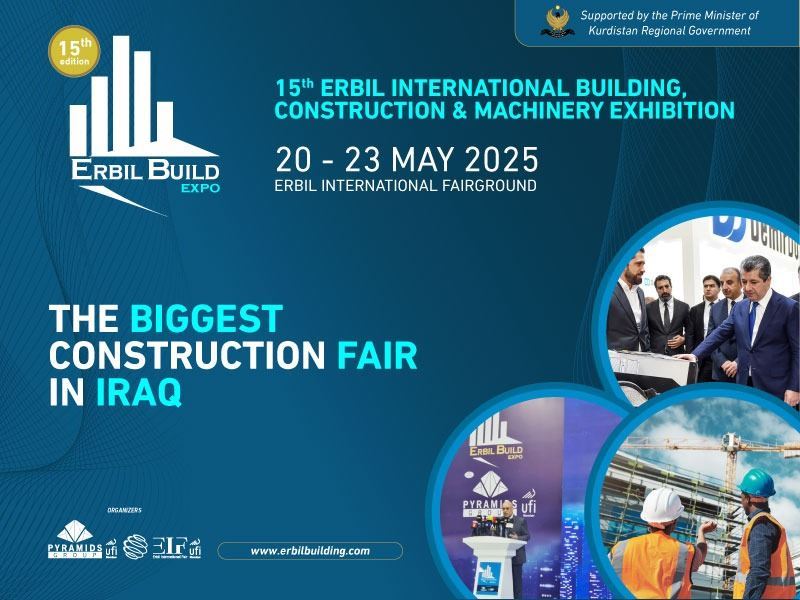 Erbil Build Expo, 20 - 23 Mayıs 2025 tarihleri arasında gerçekleşecek