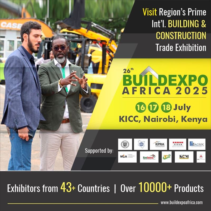 26th Buildexpo Kenya 2025 – East Africa’s largest international trade exhibition for the building and construction sector