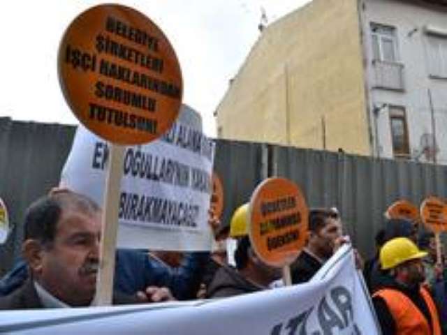 Ekşioğulları İnşaat'ın İşçilerinden Protesto