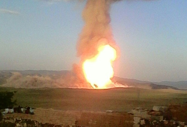 Doğalgaz Boru Hattı'nda patlama