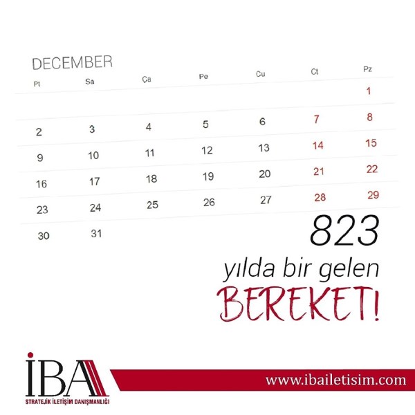 "823 Yılda Bir Gelen Bereket!"