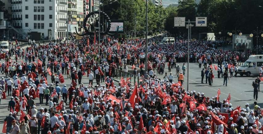 Onbinler Ankara’da Teröre ‘Hayır’ Kardeşliği ‘Evet’ Dedi