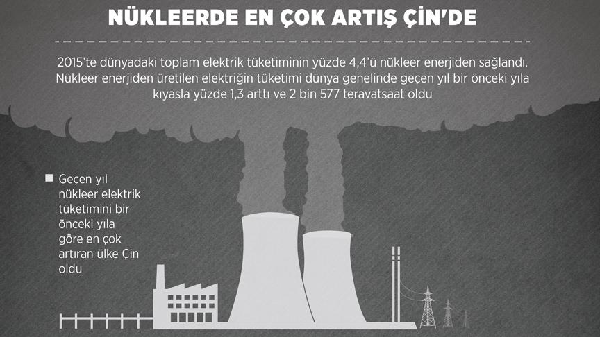 Nükleerden Elektrik Tüketiminde En Çok Artış Çin'de