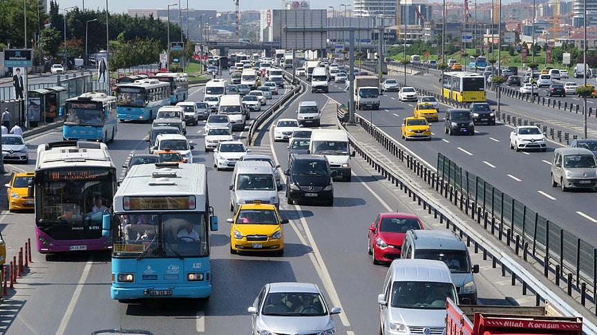 Trafiğe Kayıtlı Araç Sayısı Geçen Yıla Göre Yüzde 24,2 Arttı