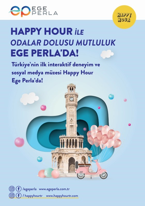 Türkiye’nin ilk sosyal medya deneyim müzesi Happy Hour Ege Perla’da açıldı!