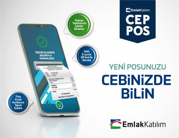 Emlak Katılım mobil ödeme platformu CepPOS uygulamasını hizmete sundu